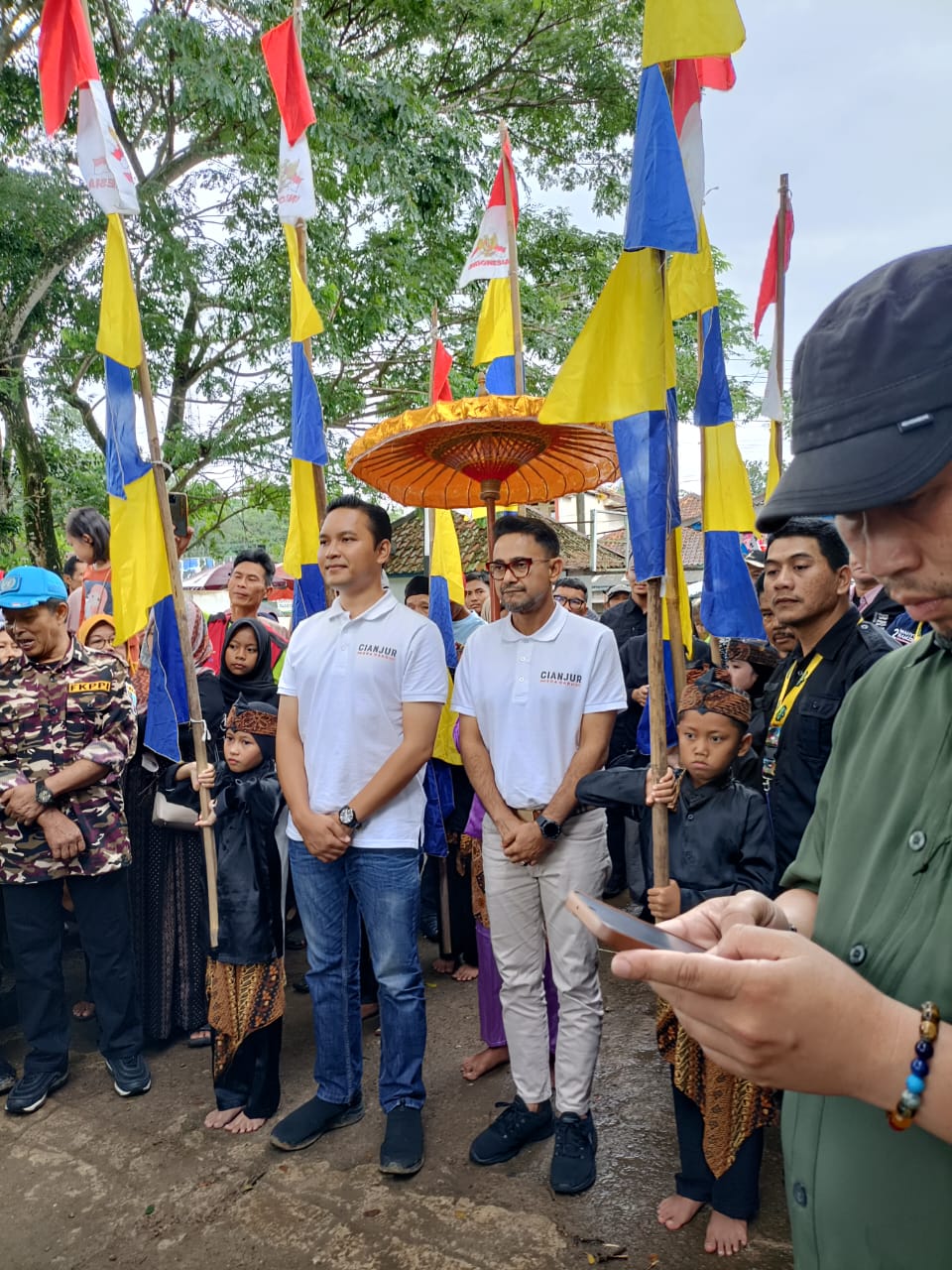 Antusiasme Warga Pagelaran Sambut Syukuran Kemenangan Wahyu-Ramzi
